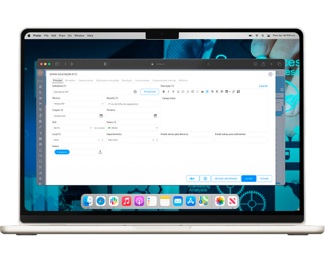 Tela do Milldesk para MSPs e consultorias de TI
