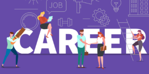 Imagem com a palavra inglesa "Career". Post carreiras de TI.