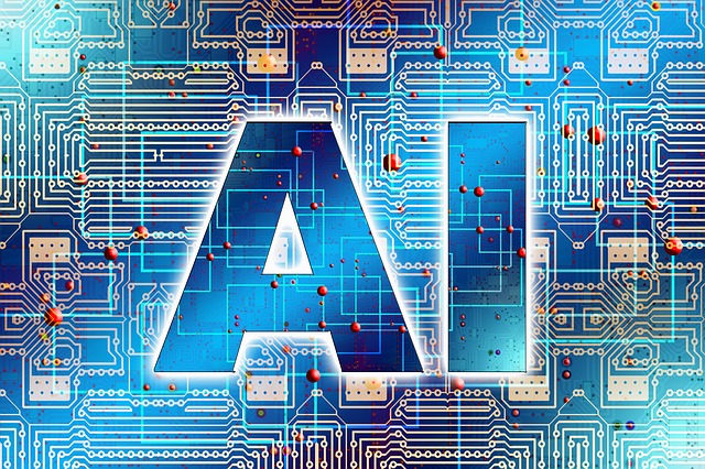 Imagem com a palavra AI (Artificial Intelligence). Inteligência Artificial.