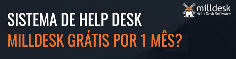 Banner: sistema de help desk milldesk grátis por 1 mês?