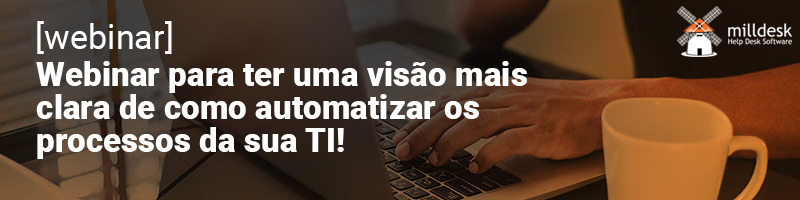 Banner: webinar automatização dos processos de TI.