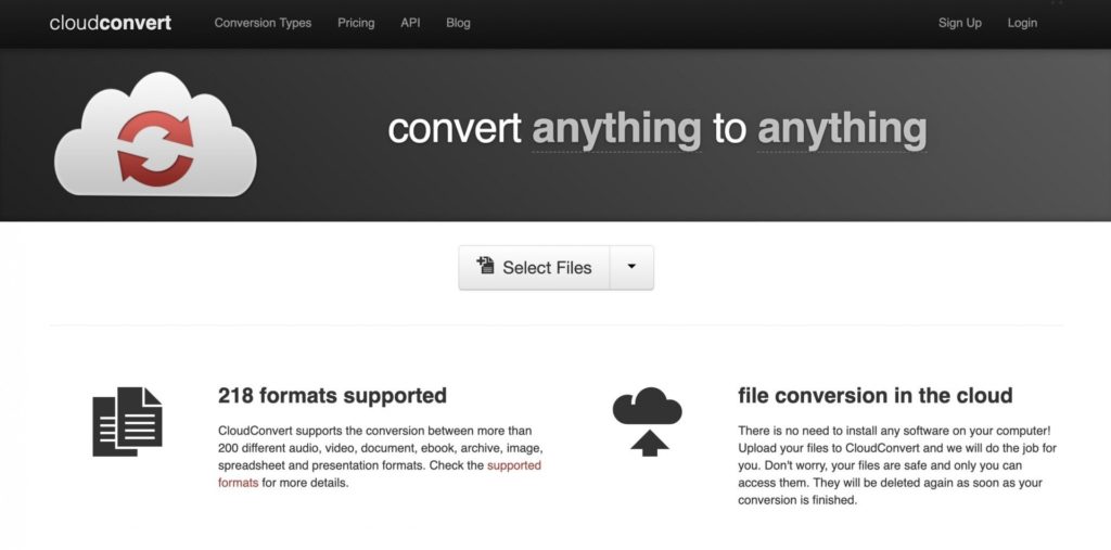 Cloudconvert. aplicativos de produtividade para o ano novo ser melhor.