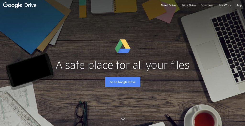 Google Drive. aplicativos de produtividade para o ano novo ser melhor.