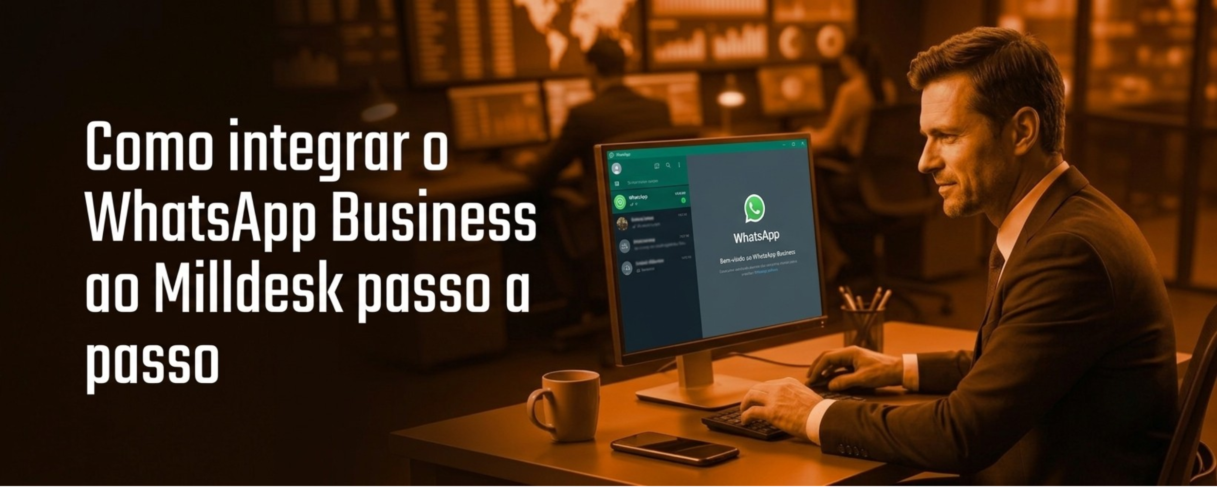 Banner - Como integrar o WhatsApp Business ao Milldesk passo a passo