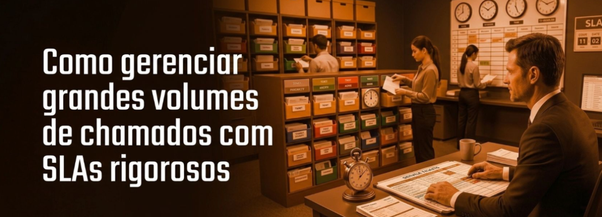 Como gerenciar grandes volumes de chamados com SLAs rigorosos